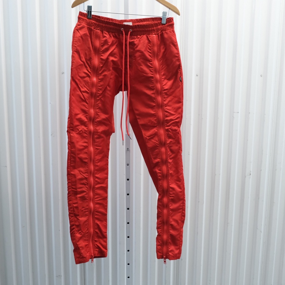 EPTM Track Pants Men Size Medium Red Multi Zipper Streetwear